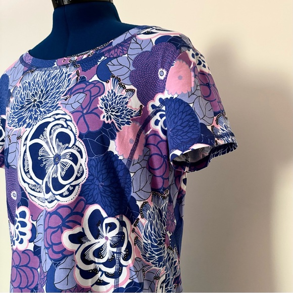 NWOT T by Talbots Supersoft Jersey Floral Tee M - Picture 4 of 7